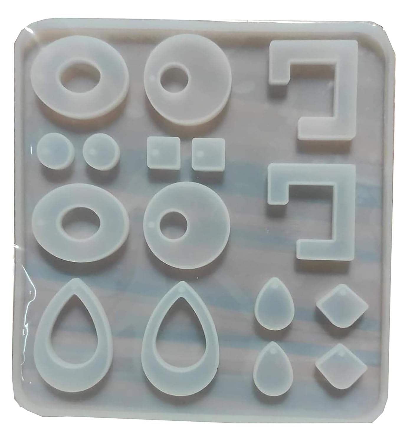 Earring Design-1 Shape Resin Mould for DIY Resin Art Silicone Casting Moulds Epoxy Moulds Silicon Coaster Mold_(White)-image-21