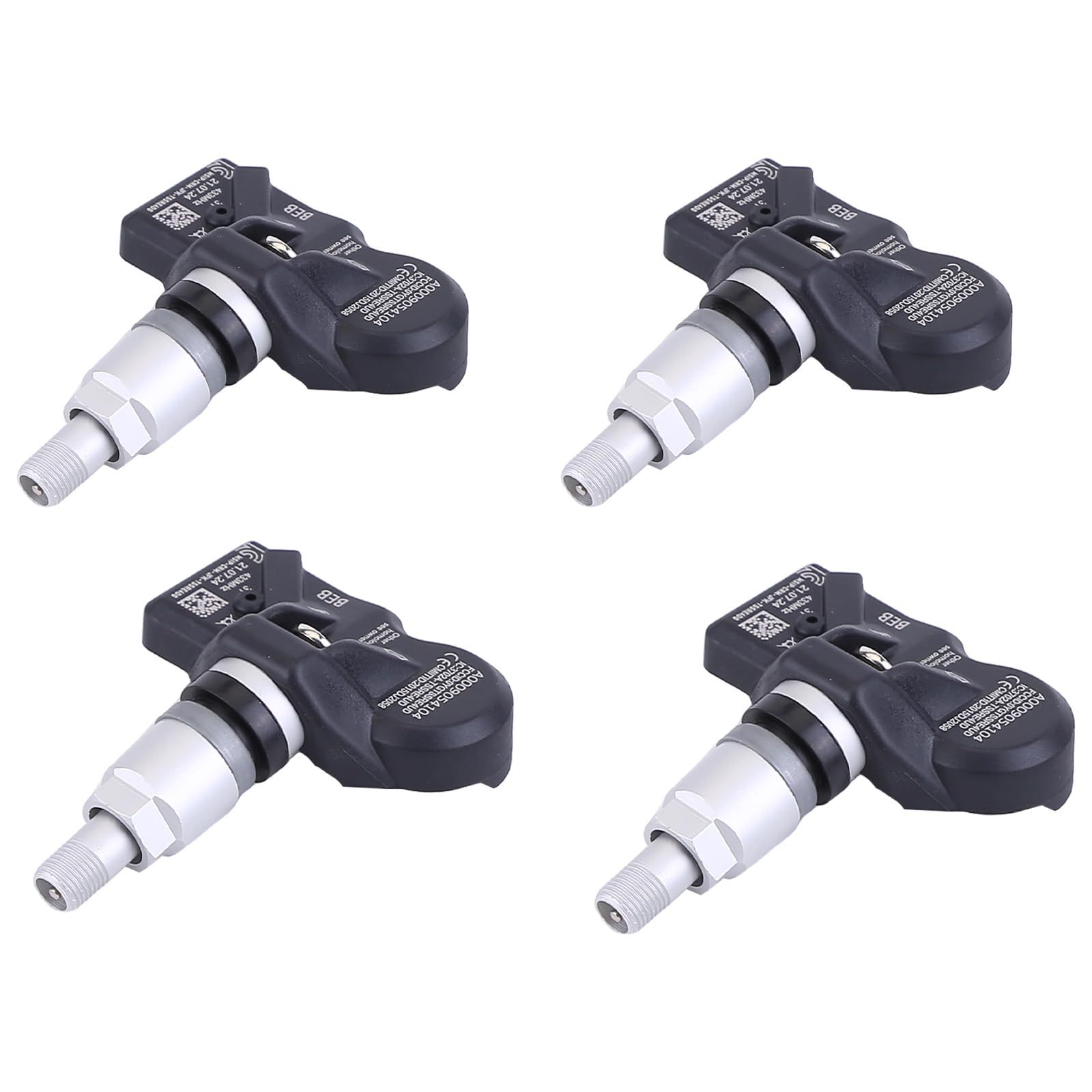 BYNYXI 4 sensori di pressione pneumatici TPMS A0009054104 compatibili per Mercedes W213 Classe A W177 W167 W247 W257 RDK Sensori di pressione pneumatici Sistema di monitoraggio della pressione