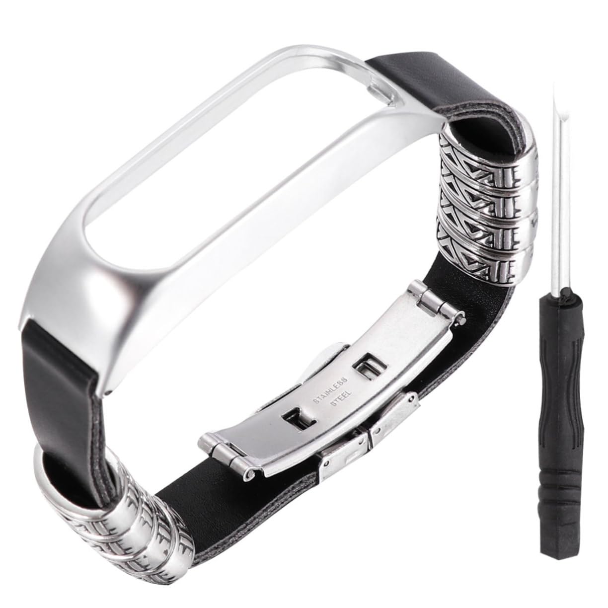 Uonlytech 3 Correas De Reloj De Metal Elegantes Correa De Muñeca Con Marco Plateado Para Reemplazo