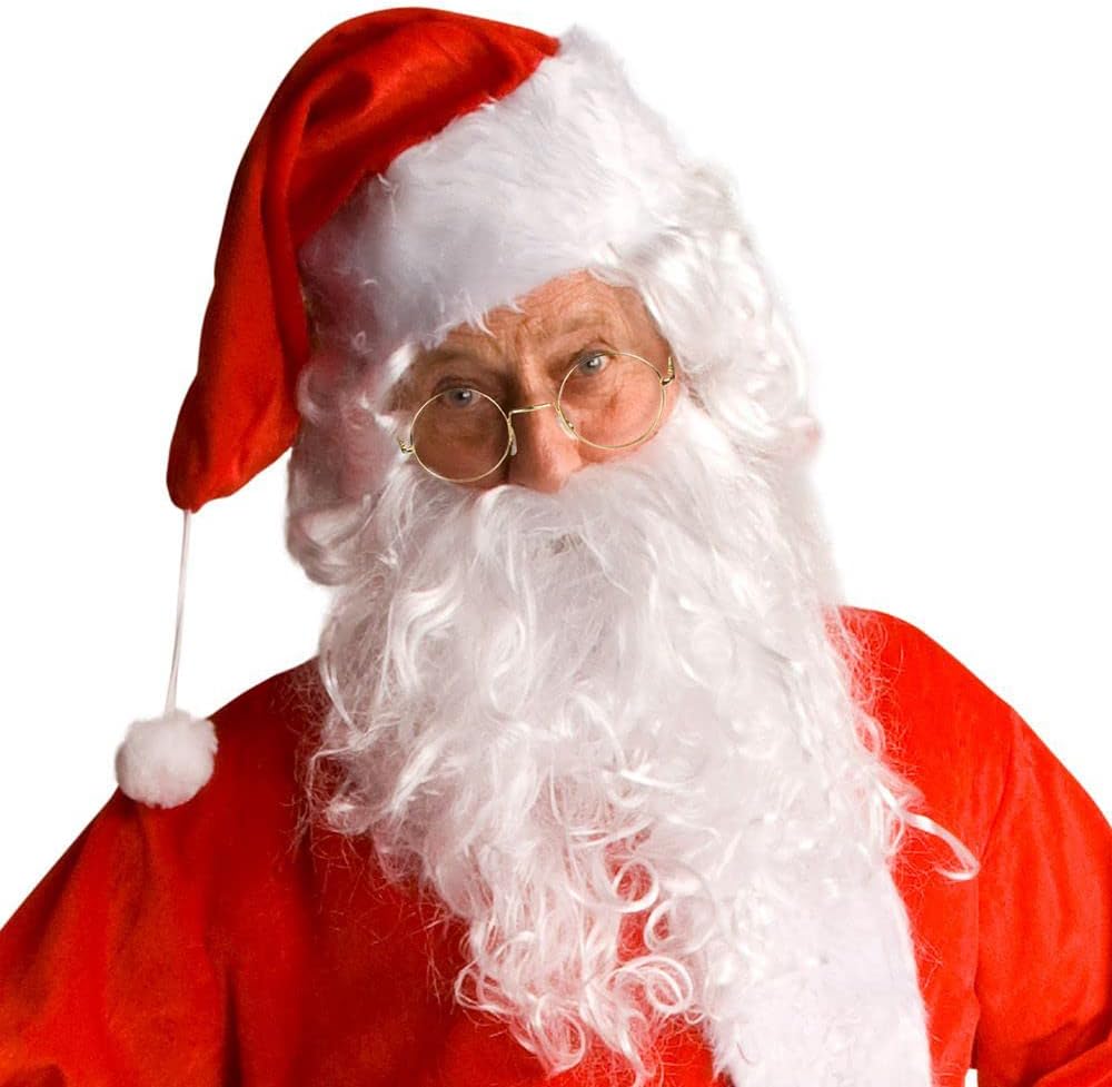 Boland 13418 Santa Glasses - Only Frame, Gold, One Size