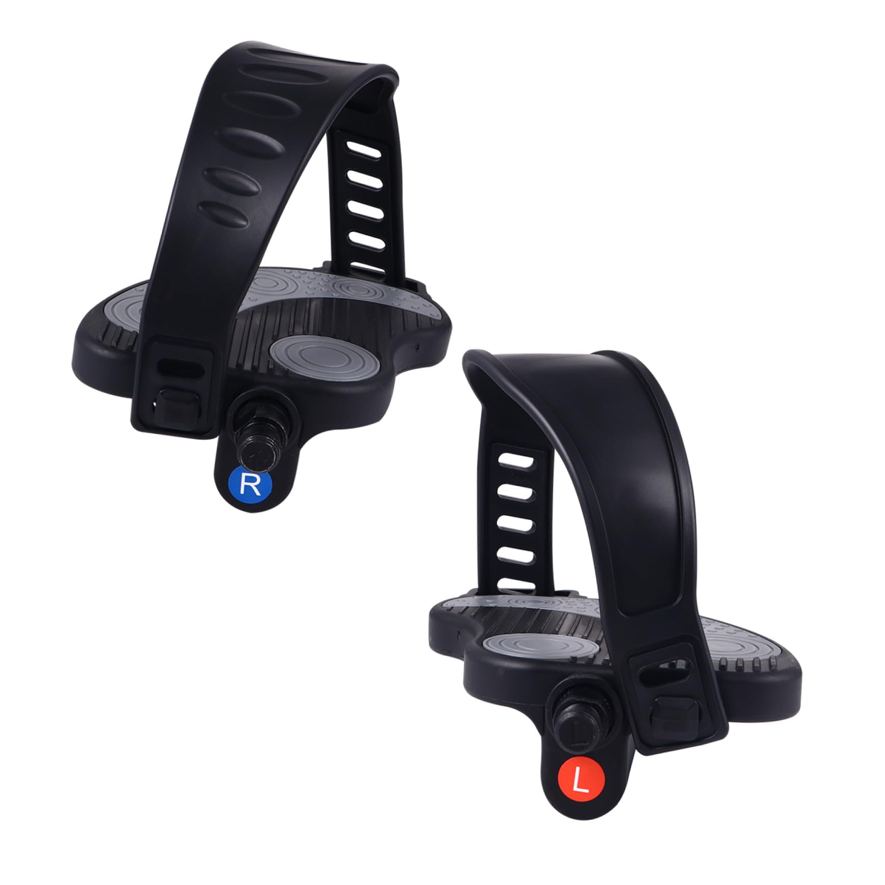 Pedales para Bici Estática Correas de Ajuste Rápido, Plataforma Amplia Antideslizante, Accesorios Compatibles para Entrenamiento Fitness y Ciclismo Indoor Varios Estilos