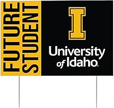 University of Idaho Graduating Graduate Sign House 12 Inches x 18 Inches With Stakes (Grad Sign 4)