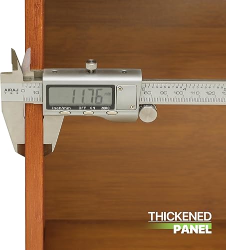 Miniatura 7 de Magshion Armario de almacenamiento de zapatos de bambú de 8 niveles con puertas abatibles, zapatos independientes, tacones y sandalias, estante