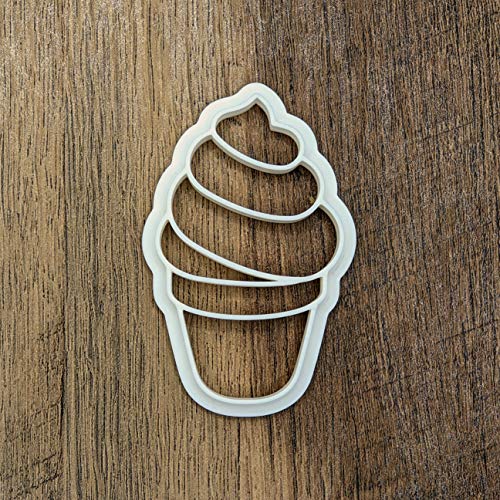 Soft Serve Ice Cream Cone Cookie Cutter And Embosser Kit #TOP1