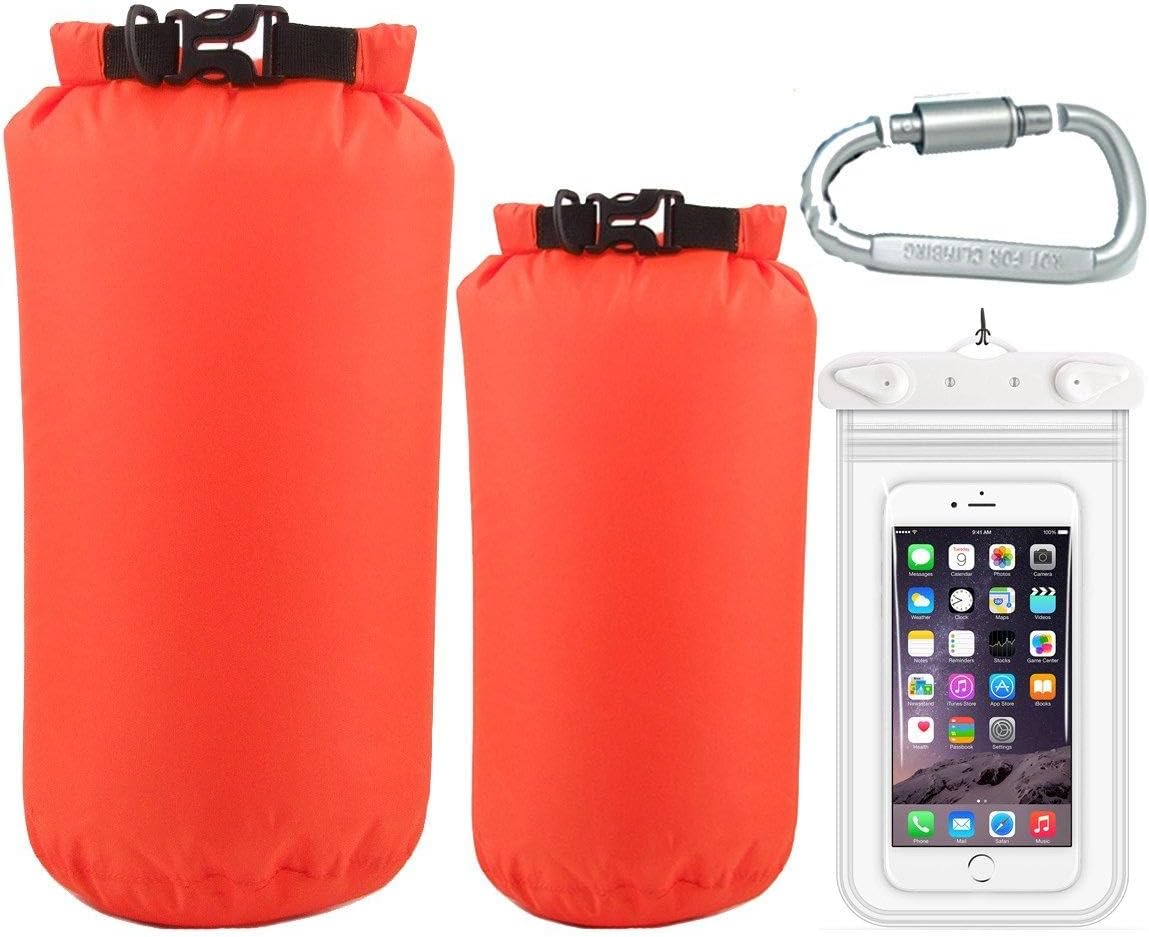 Waterproof Dry Bag with Shoulder Strap - Roll Top Dry Compression Sack Keeps Gear Dry for Kayaking, Rafting, Boating, Swimming, Camping, Hiking, Beach, Fishing