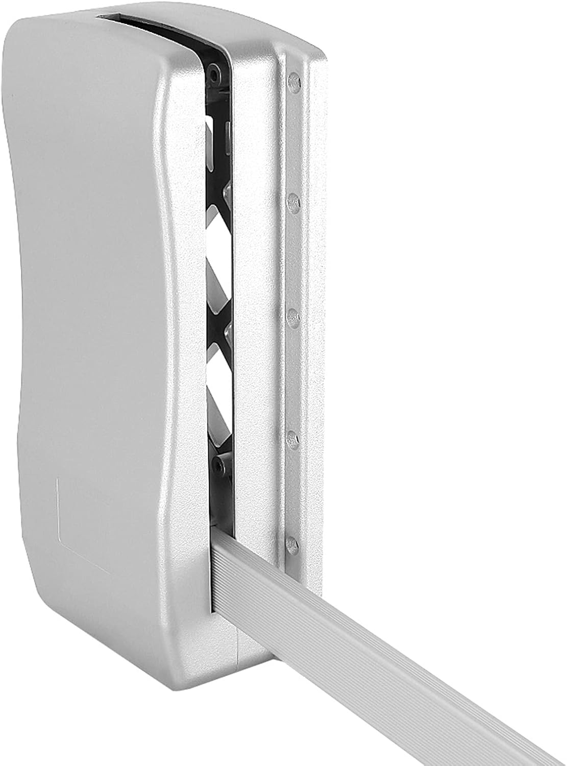 Wardrobe Lift Rail, Sturdy Alumina Tube Construction, Telescopic Adjustable Width with Pneumatic Buffer System, Space Saving, High Level Storage for Closet Organization (450-600mm)