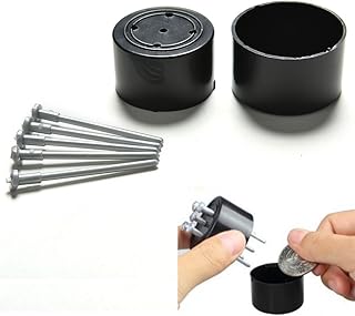 YGS Nail Spike Through Coin Penetrate The Drum Magic Props Close Up Trick - One Item with Random Color and Design