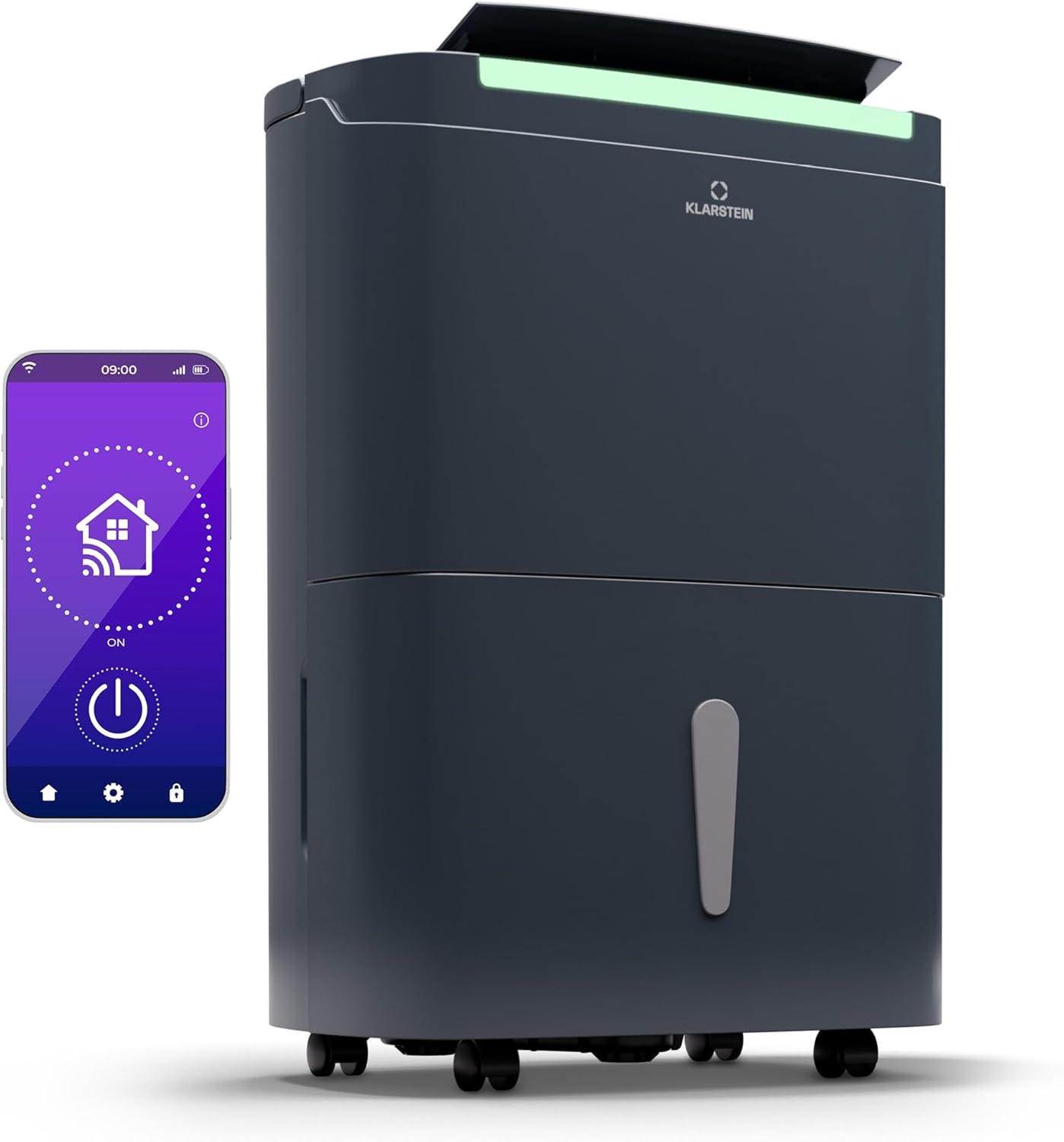 Klarstein Smart Dehumidifier, Large Dehumidifiers for Home Damp Air