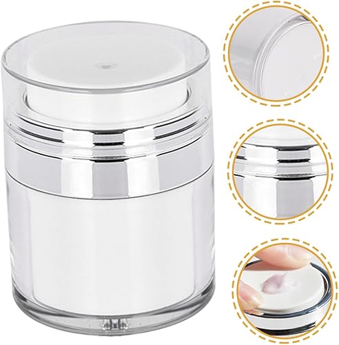 Refillable Airless Pump Jars - 2pc Skincare Containers