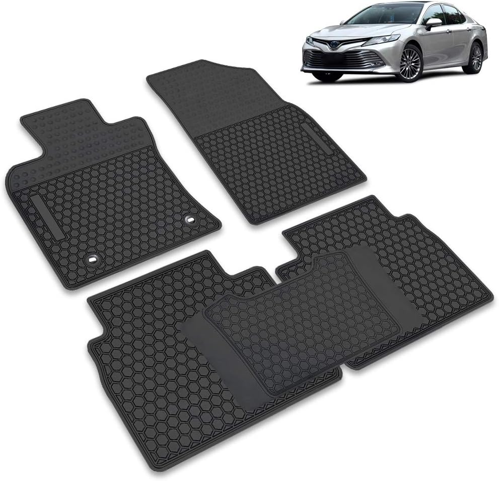 Leesville Car Floor Mats for Toyota Camry XV70 2018-2019 All Weather Black Auto Floor Mats Car Accessories（2018-2019 Toyota Camry XV70）