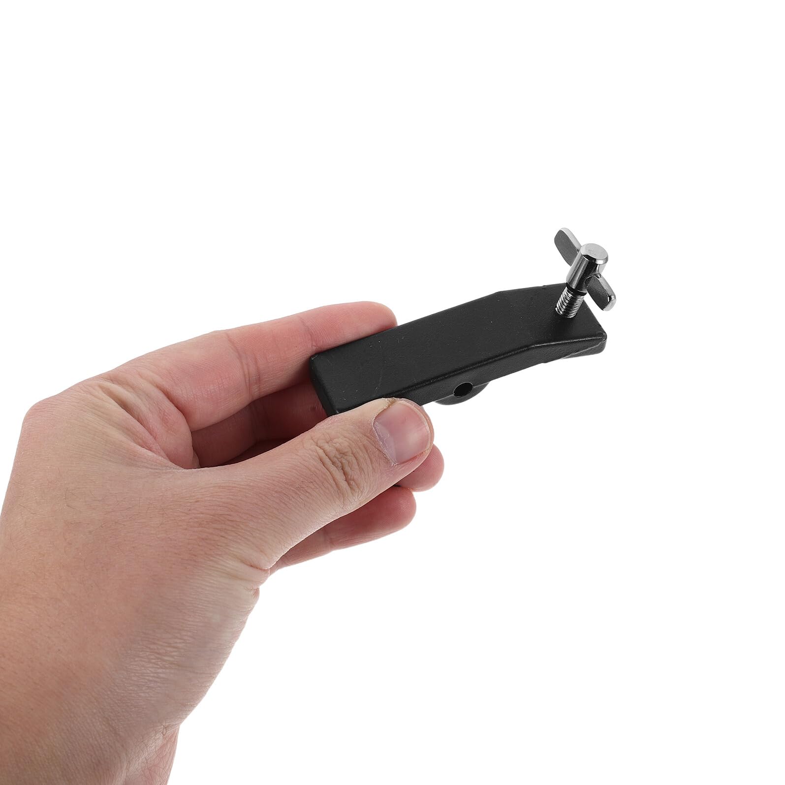 Placa de Golpeo de Hierro Absorción de Impactos y Fácil Instalación, Accesorio de Repuesto Negra para Pedal de Bombo para Hardware de Batería Acústica