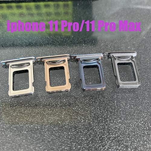 SIM Card Tray Slot Holder for iPhone 11 Pro 11 Pro Max (Gold, Single SIM)