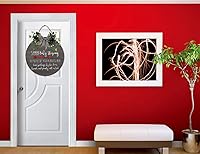 Vista 5 de Baby Sleeping Plsease Do Not Knock or Ring Bell - Colgador redondo de madera para puerta, guardería, puerta delantera, decoración de perilla