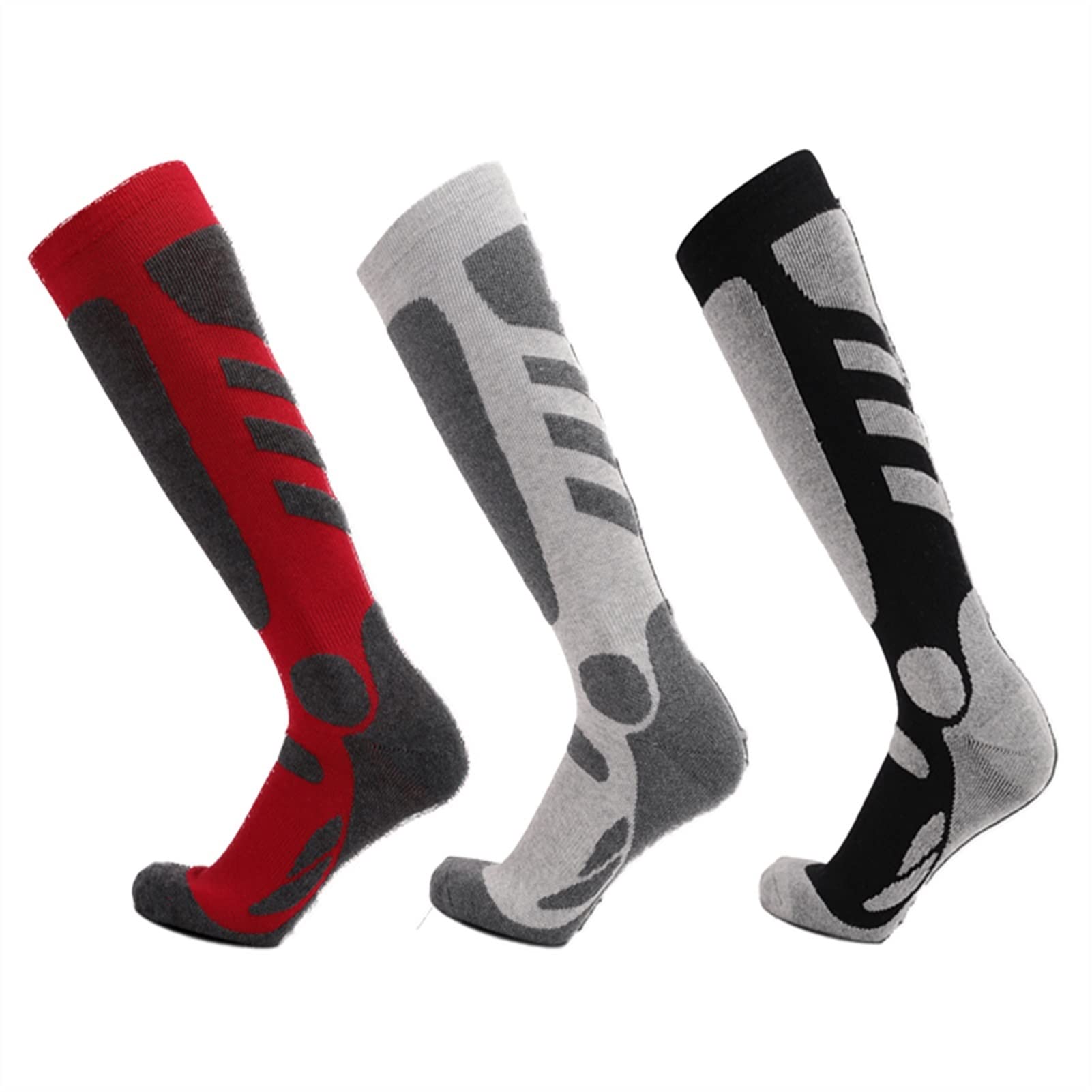 Calcetines deportivos resistentes al aire libre Regiones alpinas al aire libre espesadas TUBO LONG TUBO Calcetines de esquí caliente Mujeres Hombres Ciclismo Calcetines ( Color : 1 , Size : 37-45 )