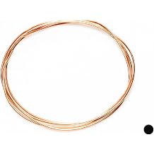 14 Gauge, 99.9% Pure Copper Wire Round Dead Soft CDA #110 Made in USA - 10FT by CRAFT WIRE