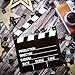 10 Pieces Movie Film Clap Board, 7 x 8 Inch Cardboard Movie Clapboard Directors Clapper Writable Cut Action Scene Board for Movies Films Photo Props(White)
