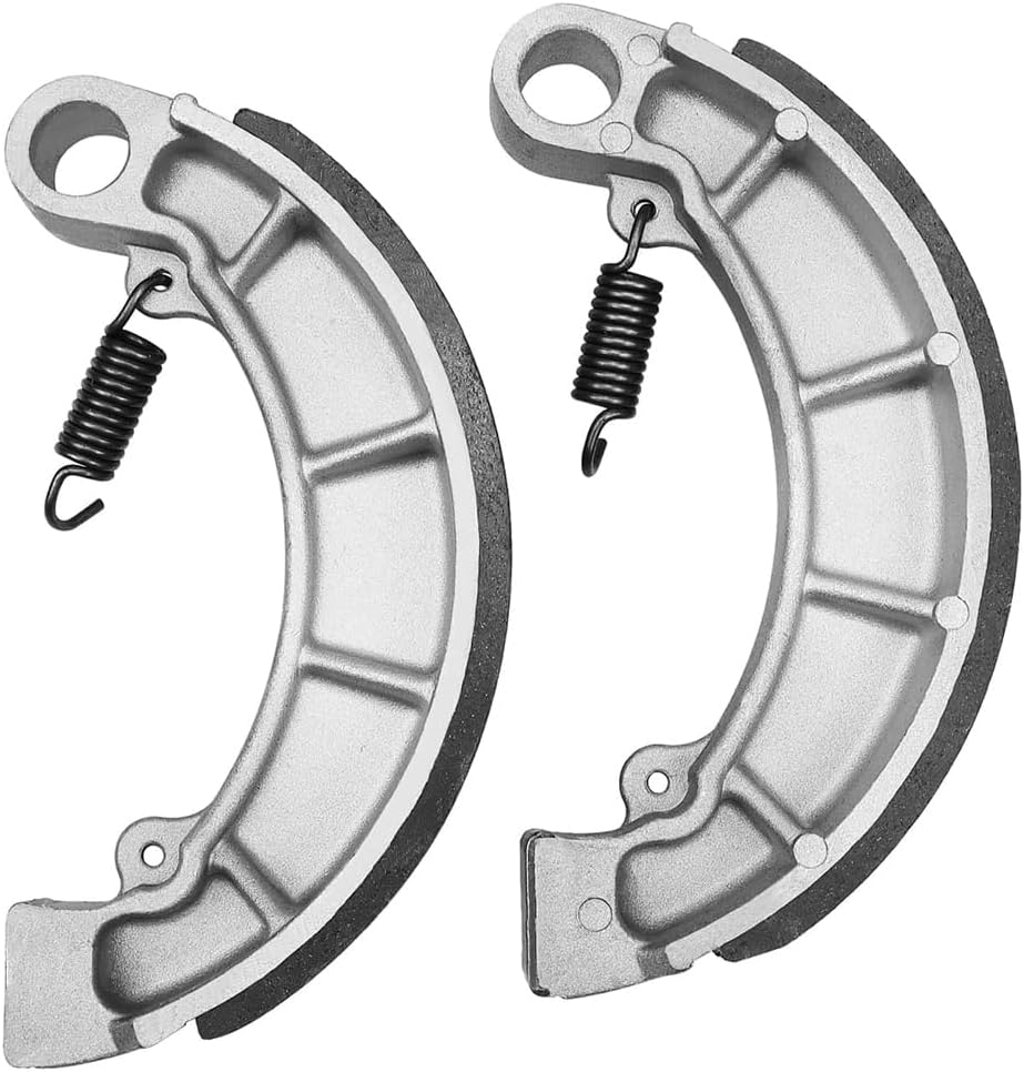 Motorcycle Rear Drum Brake Shoes compatible with Honda TRX350 Rancher 350 2000-2006/ TRX400 FW Foreman 400 1995-2003/ TRX400 FGA/FA Rancher 400 2004-2007/ TRX450 Foreman 450 1998-2004 H351