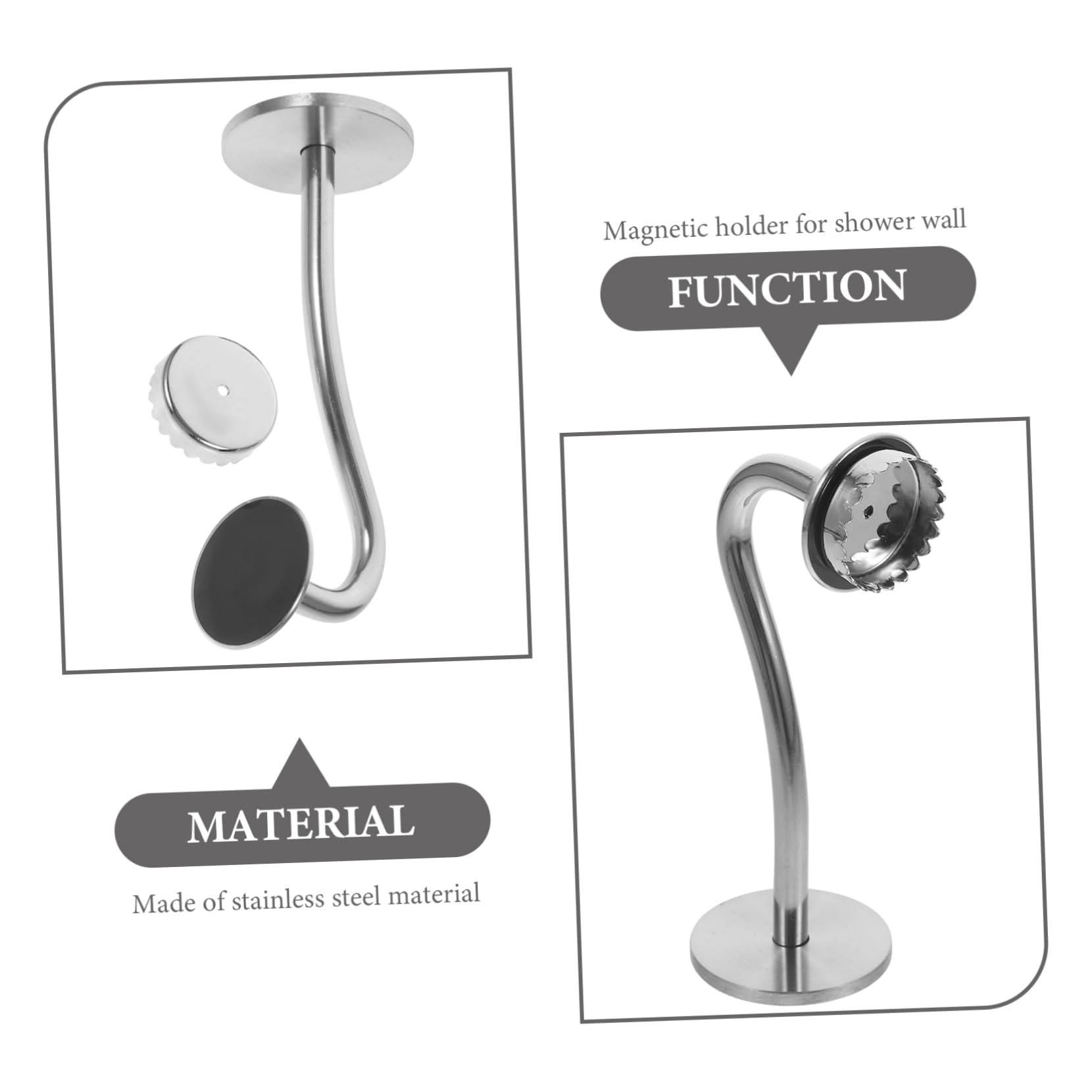 Gatuida 3piezas Soporte De Jabón Magnético Inoxidable para Baño y Cocina Instalación Pared Sin Taladrar Organizador De Jabón Drenaje Natural y Ventilación para Jabones Artesanales y