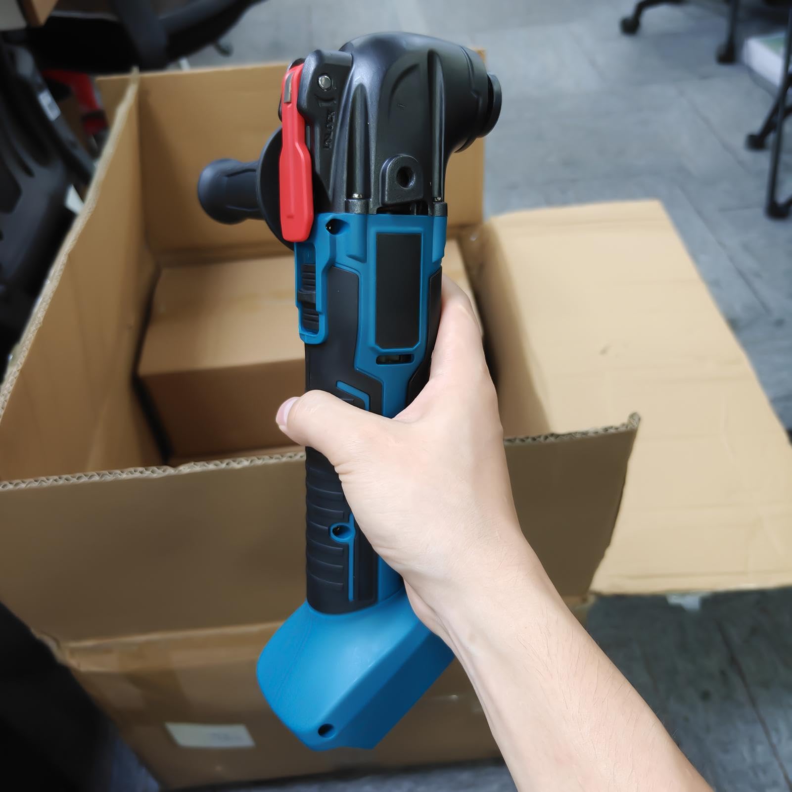 Smerigliatrice Angolare a Batteria Levigatrice Oscillante Senza Fili | Smerigliatrice Angolare Elettrica Per Uso Domestico Officina Garage Edilizia Falegnameria Lavorazione Metalli Esterno