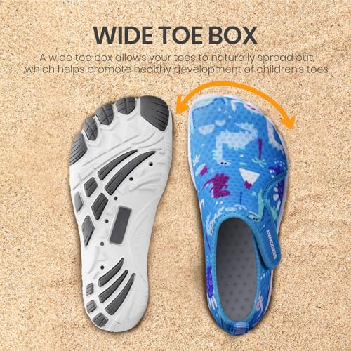 Image of SEEKWAY Barefoot Water Shoes for Kids - Wide Toe Box and Quick-Dry Sand Shoes Toddler for Hiking Swim Beach Pool Kayak Sport Accessories, Camping Essentials Non-Slip for Boys Girls Sizes