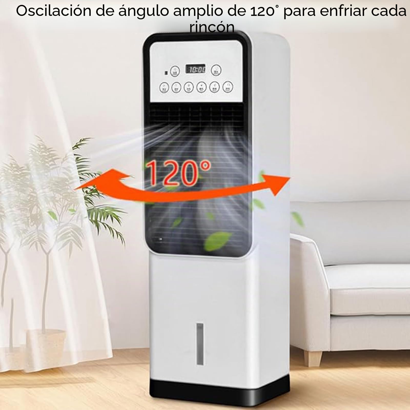 Aire Acondicionado Portátil de 12000 Btu con Control Remoto, Unidad de Aire Acondicionado de Doble Enfriamiento y Calefacción, Función de Enfriador Evaporativo, para Habitación, Oficina, RV y Us Cold
