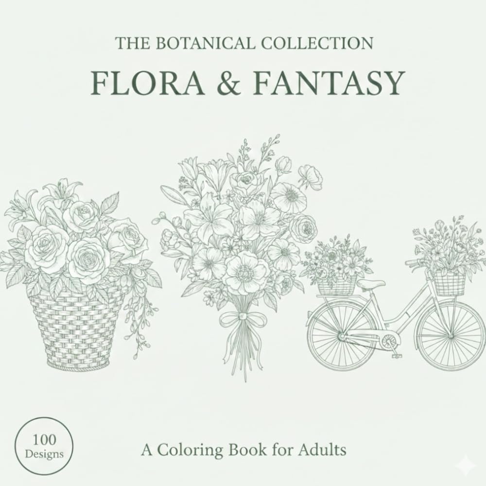 FLORA & FANTASY: The Botanical Collection A Coloring Book