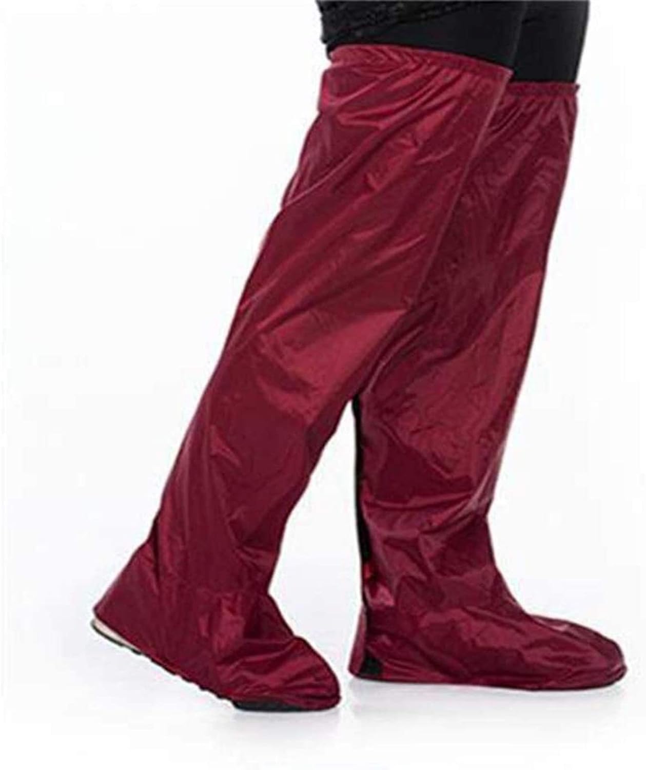 Silicone Waterproof Shoes Covers Waterproof Rain Pants Shoe Covers Motorcycle Bicycle Riding Half Body Shoe Covers Riding Equipment Gaiters (Color : A, Size : A(Small))