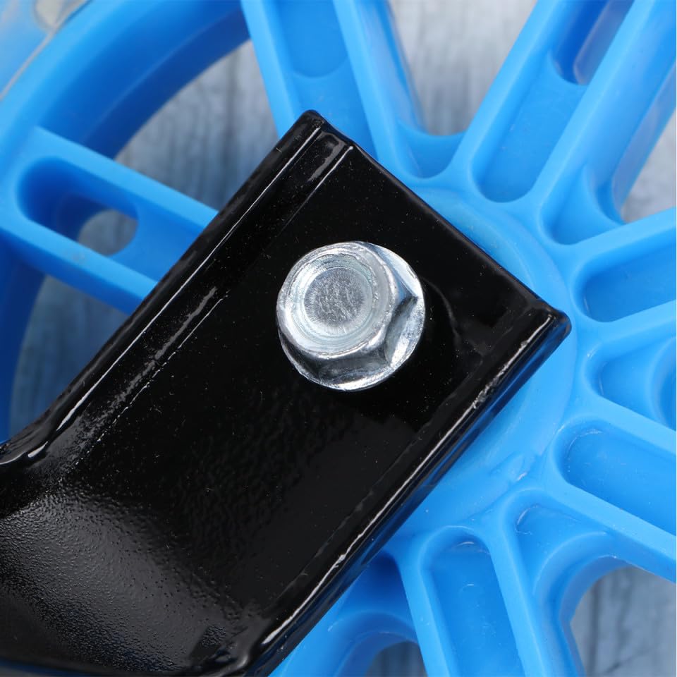 Ruedas de Entrenamiento para Bicicleta Abaodam con Luz Intermitente, Silenciosas y Ajustables, Soporte de Equilibrio Azul de 18 pulgadas miniatura 5
