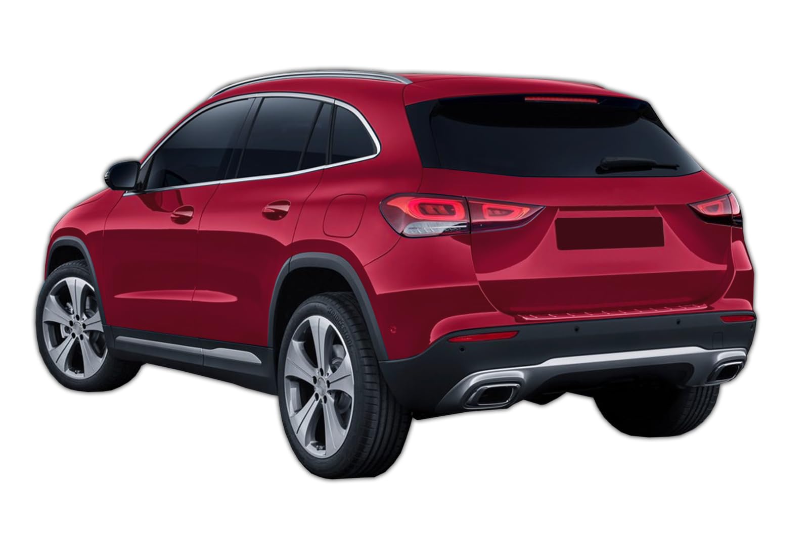 SCOUTT Vasca Bagagliaio per Mercedes GLA H247 Dal 2019, in TPE su Misura, Proteggi Baule con Bordo Alto 4 cm, Antiscivolo, Inodore