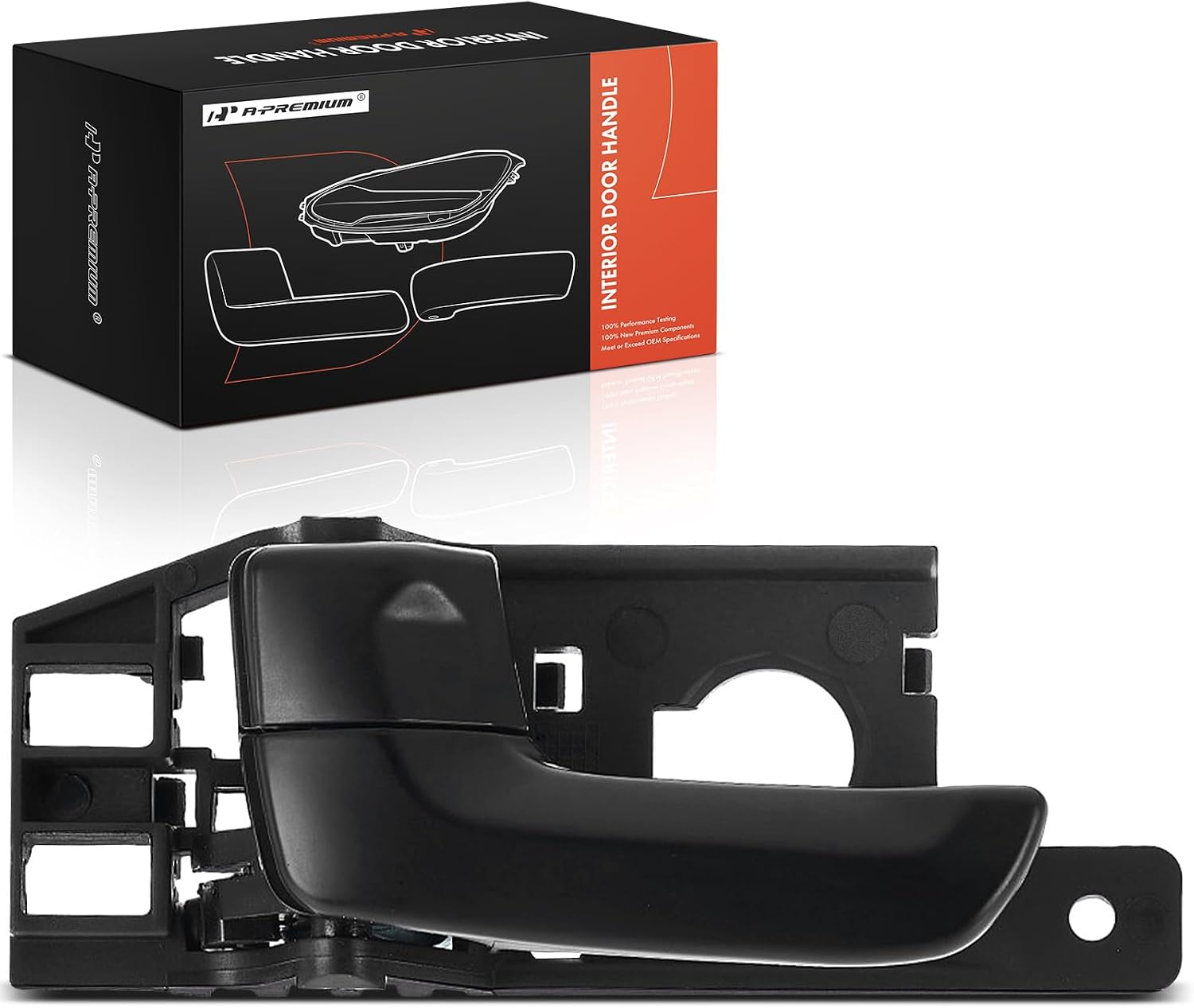 A-Premium Front or Rear Left Driver Side Interior Door Handle Compatible with Kia Sportage 2005-2010, Black, Replace# 82610-1F000WK