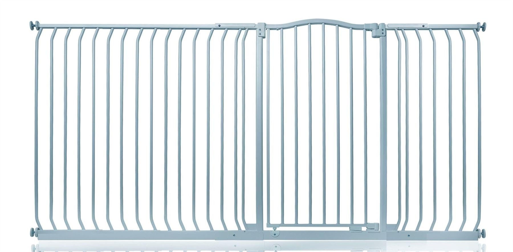 Safetots Matt Grey Extra Tall Curved Top Safety Gate, 207Cm - 216Cm, Extra Tall 100Cm In Height, Pressure Fit Stair Gate, Baby Gate For Doors Hallways And Spaces, Safety Barrier, Easy Installation