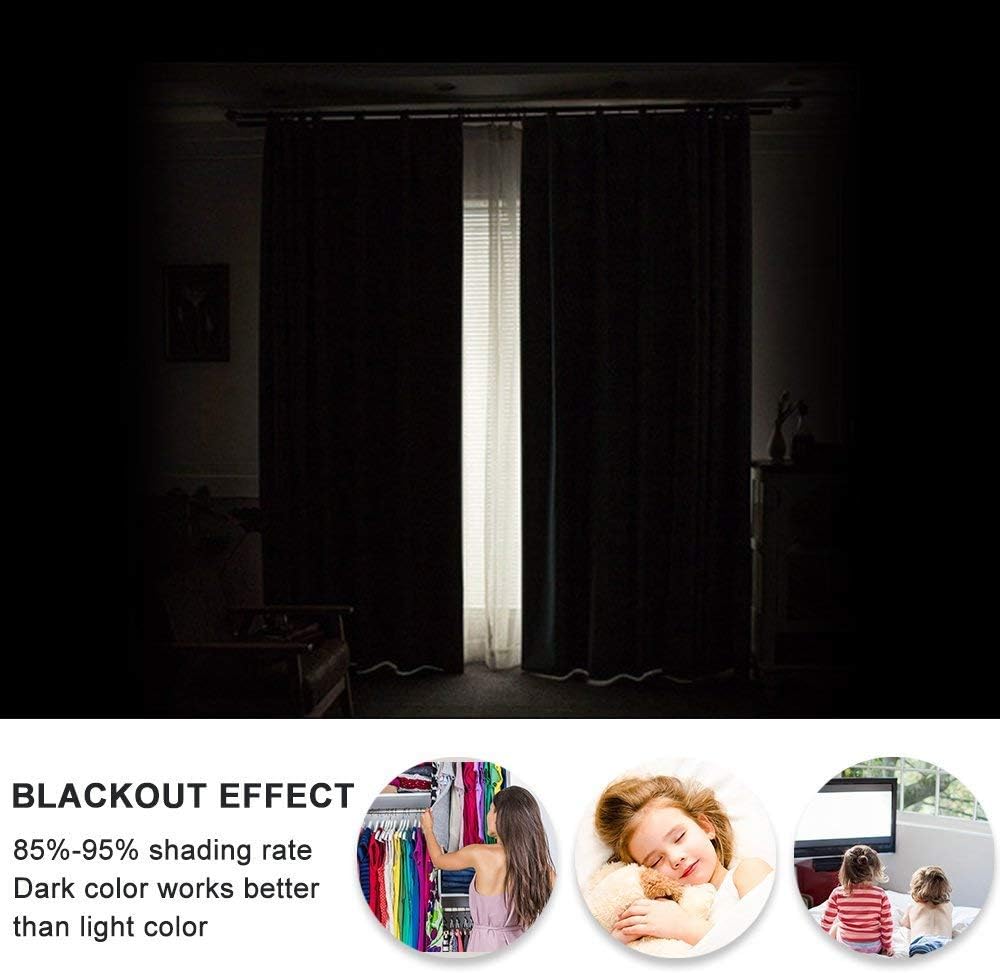 Boys Room for Bedroom Blackout Curtains American Football Field and Ball Realistic Vivid Illustration College Blackout Curtains for The Living Room W52 x L63 Inch Green Brown White