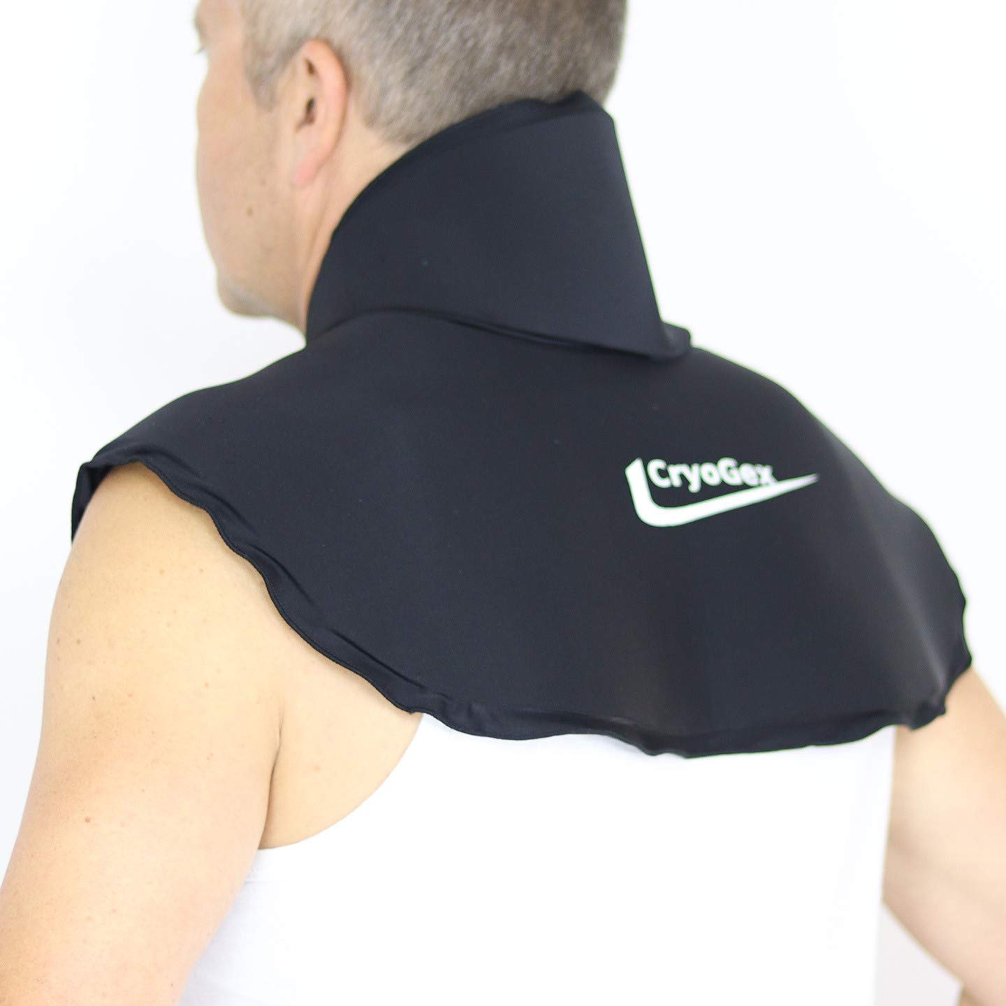 CryoGexLarge Neck Elastic Ice Pack - Unleakable (no Liquid) - High Area Covered