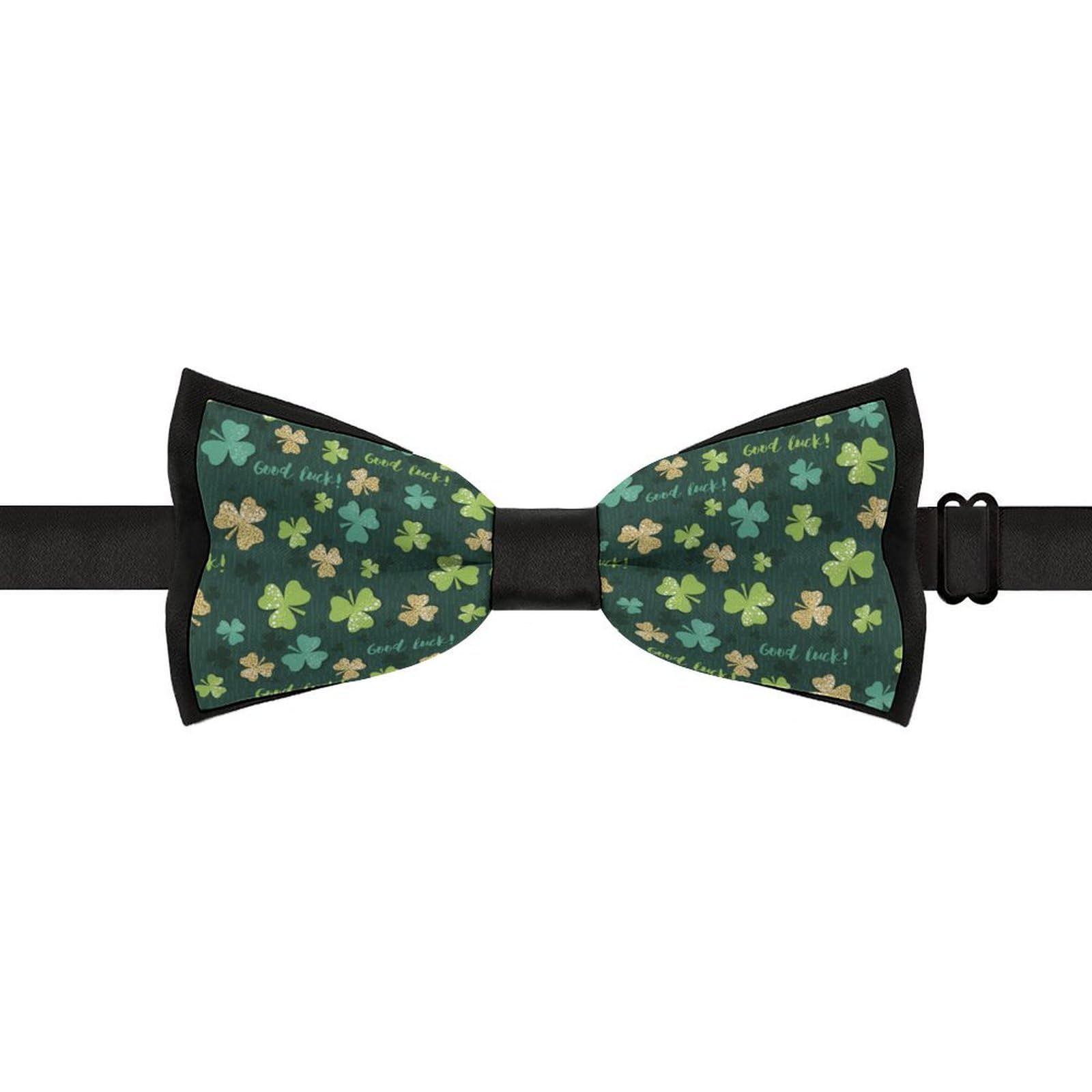 GoasNei Celebrate St Patrick's Day Bow Tie for Men Adjustable Necktie Funny Tie Neck Ties for Weddings Party