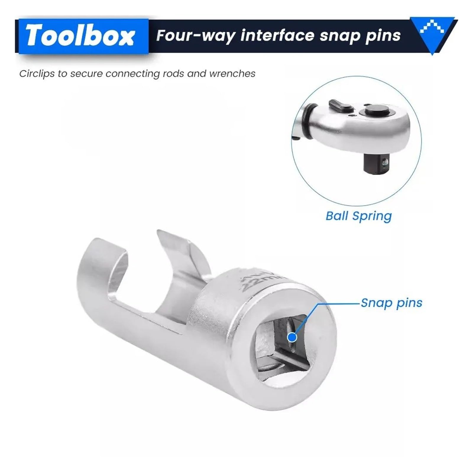 NOX Sensor Óxido Nitrógeno Juego Enchufes Con Sensores Oxígeno, Herramientas Extracción Unidades 3/8 "y 1/2", Llaves Inglesas Reparación Con Caja Almacenamiento, 14 Piezas