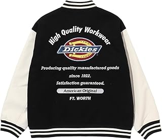 [Dickies] [ディッキーズ] スタジャン メンズ 異素材 配色切替 ポケット スタジアムジャケット アウター