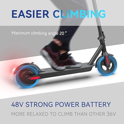 Miniatura 3 de Scooter eléctrico para adultos pico de motor de 500 W de 650 W scooter E de 22 millas de largo alcance para adultos scooter máximo de 19 Mph con