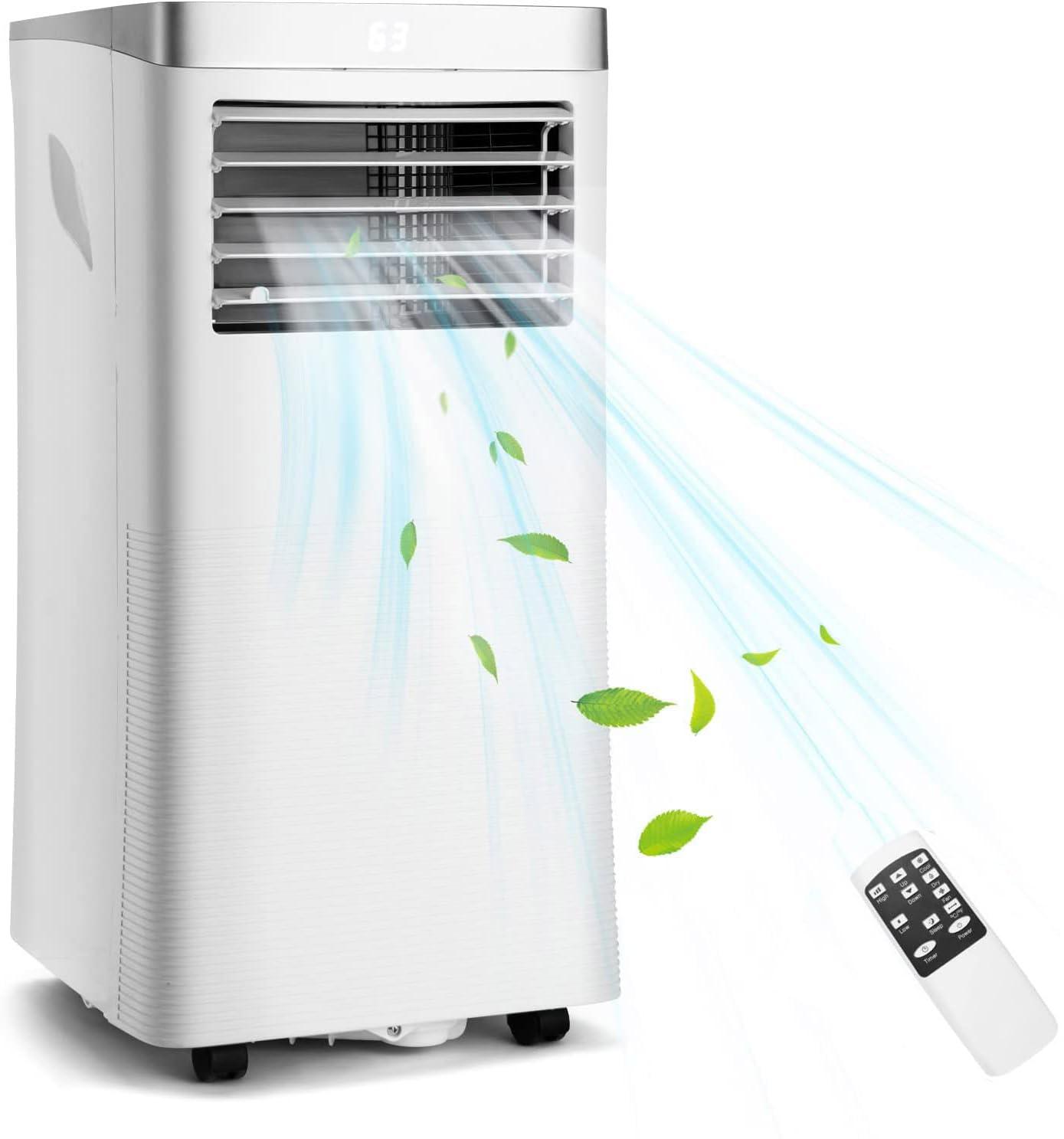 DORTALA Portable Air Conditioners 8000 BTU AC Cooling Unit with Fan Dehumidifier Remote Control 24H Timer Window Kit