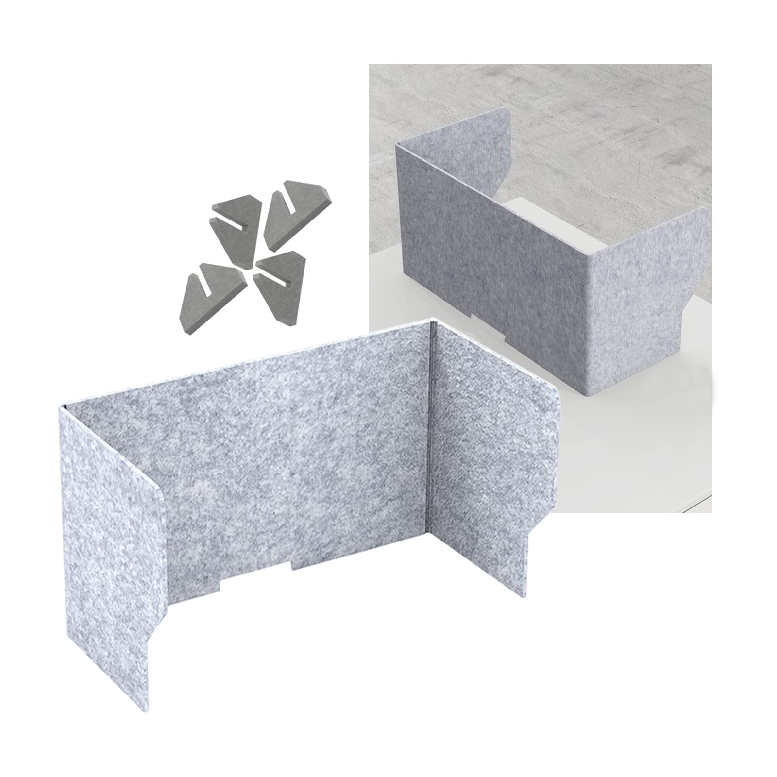 GJZQDKX Portable Soundproof Office Partition - Desk Separator for Enhanced Privacy & Focus Ideal for Schools Workspaces & Home Acoustic Panel for Improved Concentration & Productivity.