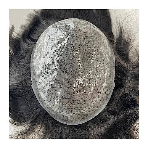 Toupet pour hommes invisible contre la calvitie avec cheveux naturels 7x10