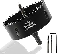 Vista 36 de Sierra perforadora Rannb de 3 pulgadas de diámetro para cortar agujeros en madera, plástico, paneles de yeso, metal delgado