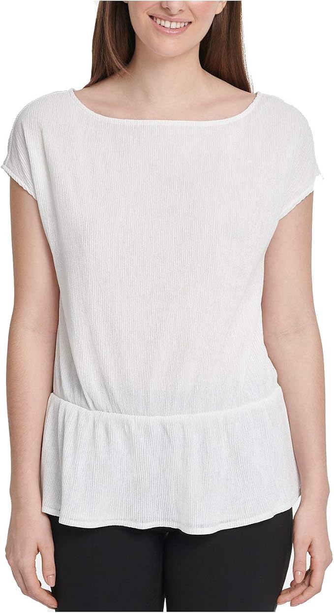 dkny peplum top
