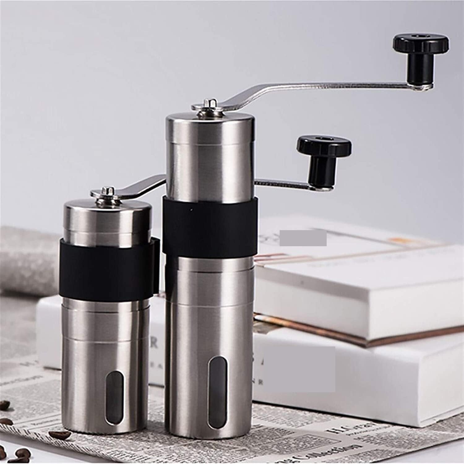 French Press Ręczny Ceramiczny Młynek Do Kawy Regulowany Ze Stali Nierdzewnej Z Gumowym Pierścieniem Pętli Dzbanek Kawy