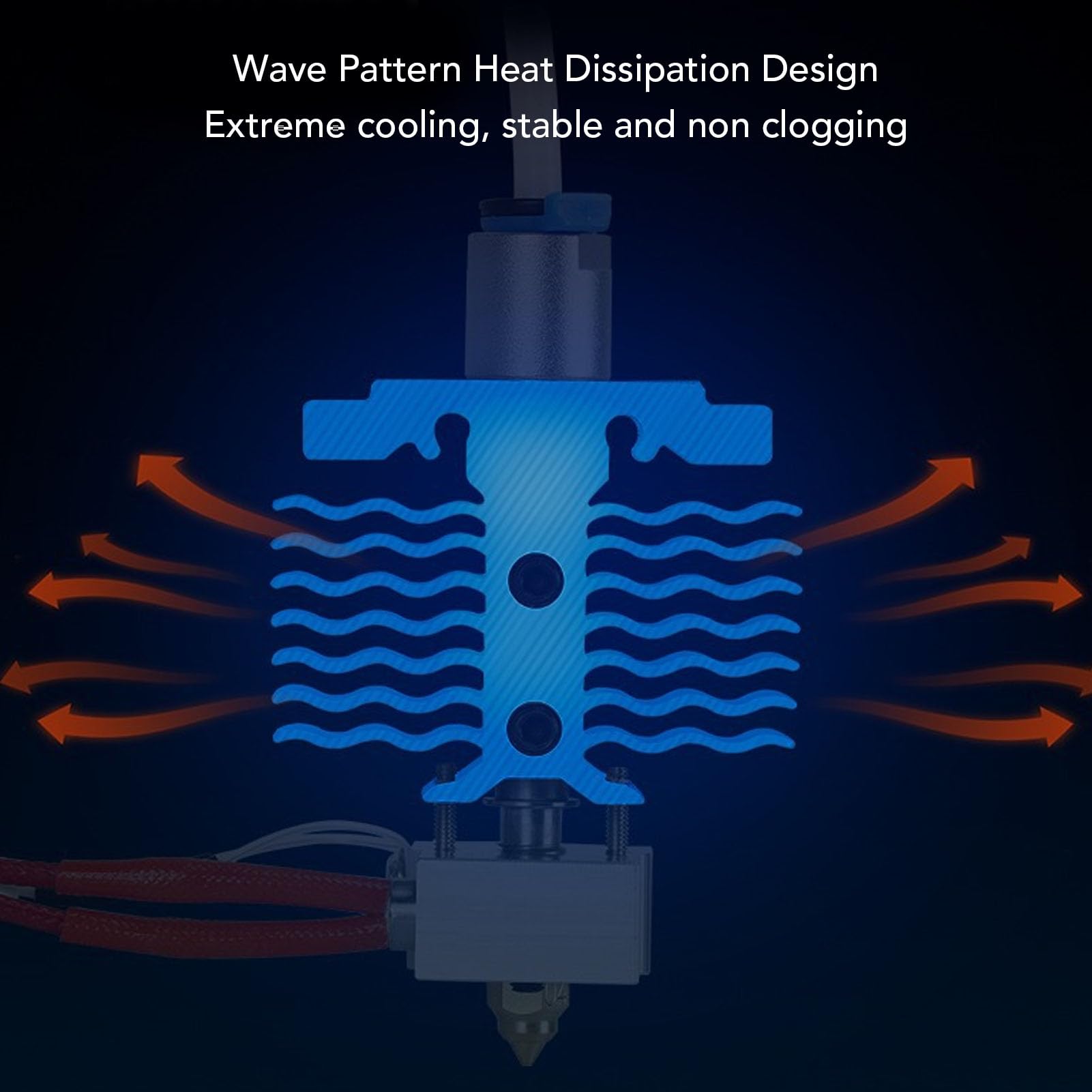 Für Ender-3 Neo V2 Neo Extruder Hotend Kit Drucker Heizungs Block Hot End Kit 24 V 40W Düse und Heizungsblockersatz