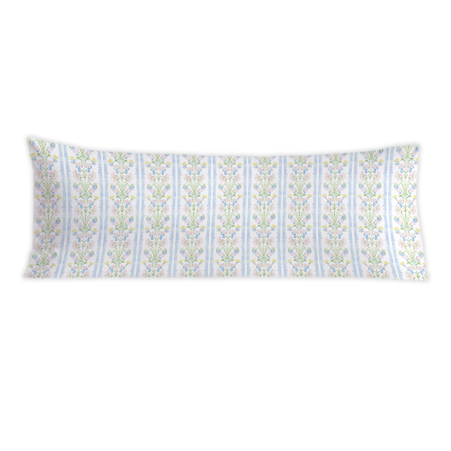 PIUD Coquette Preppy Floral 20x54 Body Pillow Cover Girly Room Decor Aesthetic Coquette Room Decor Pastel Flower Grandmillenial