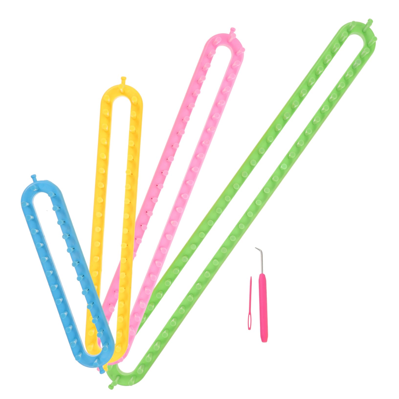 ARTIBETTER 4pcs Scarf Hat Knitting Loom Weaving Loom Machine Winter Scarf Knitting Darning Kits