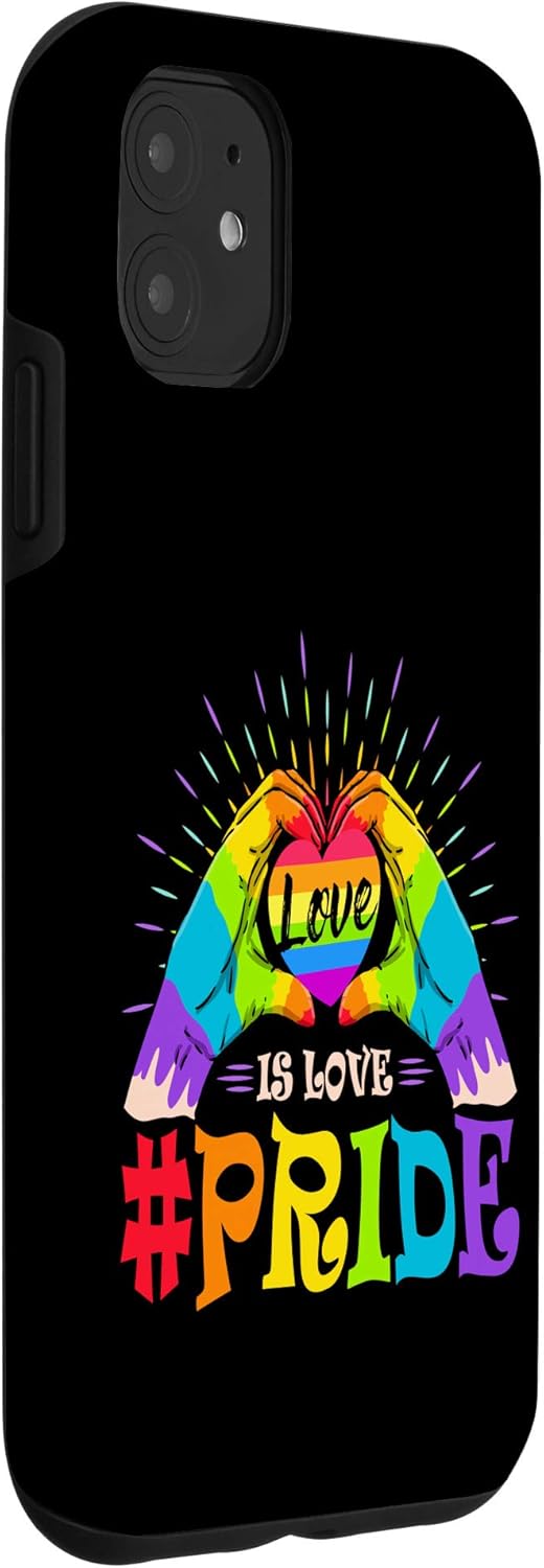 iPhone 11 Love Is Love LGBTQ Pride Rainbow Flag Gay Lesbian Case