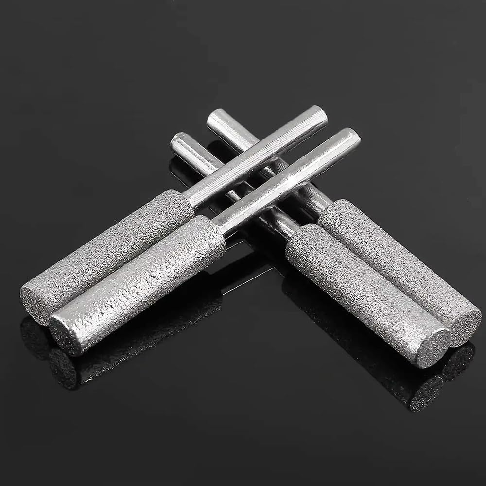 6-40mm 240 Ziarnistości Diamentowe Punkty Mocowane Na Cylindrze 6-8mm Trzpień Głowica Szlifierska Do Biżuterii Kamień Szkło Lapidarium Rzeźba (1 Szt.)(40mm)