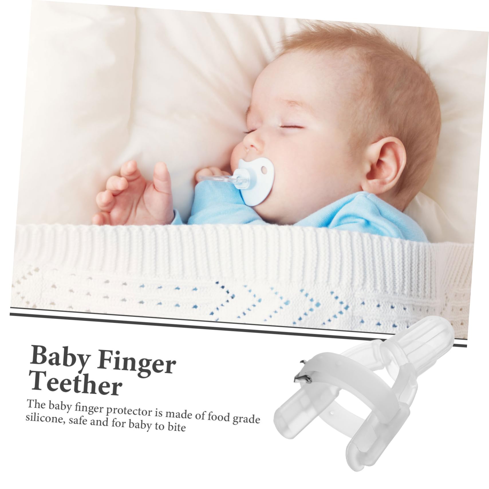 Kisangel Finger Protector Bite Cover for Boy Girl Thumb Forefinger Guard Safe Finger Deterrent for Boy Girl Months Up