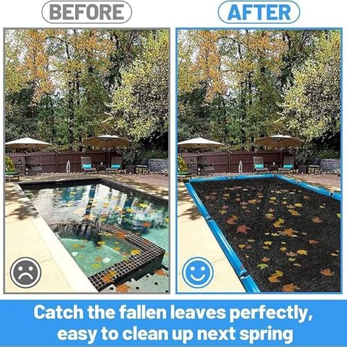Sundaly SD-POOLCOVER-20X40FT Rectangle Pool Leaf Net Cover thumb #1